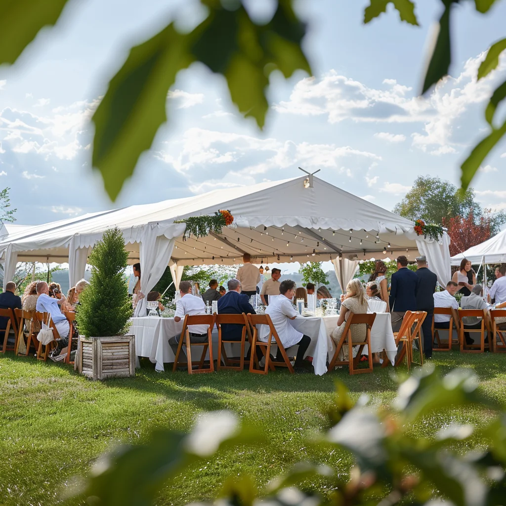 Namiot festiwalowy na imprezę w plenerze
